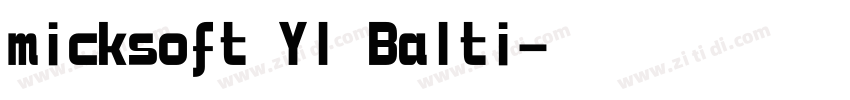 micksoft YI Balti字体转换